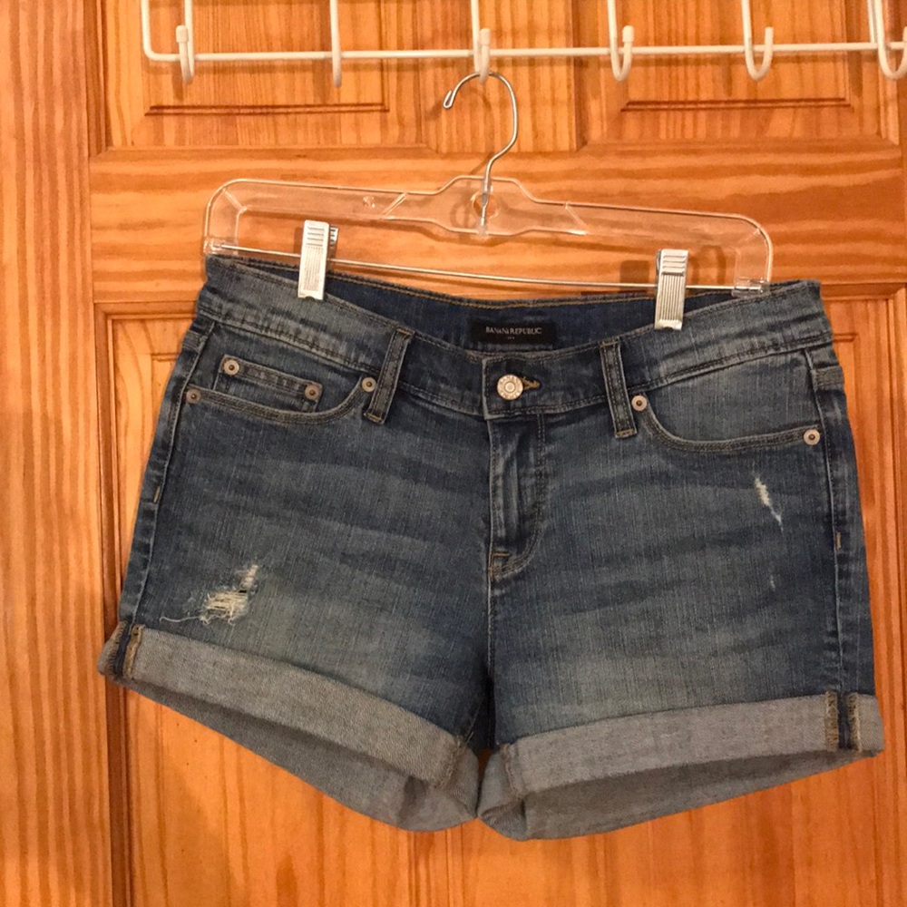 Banana Republic Distressed Jean Shorts
